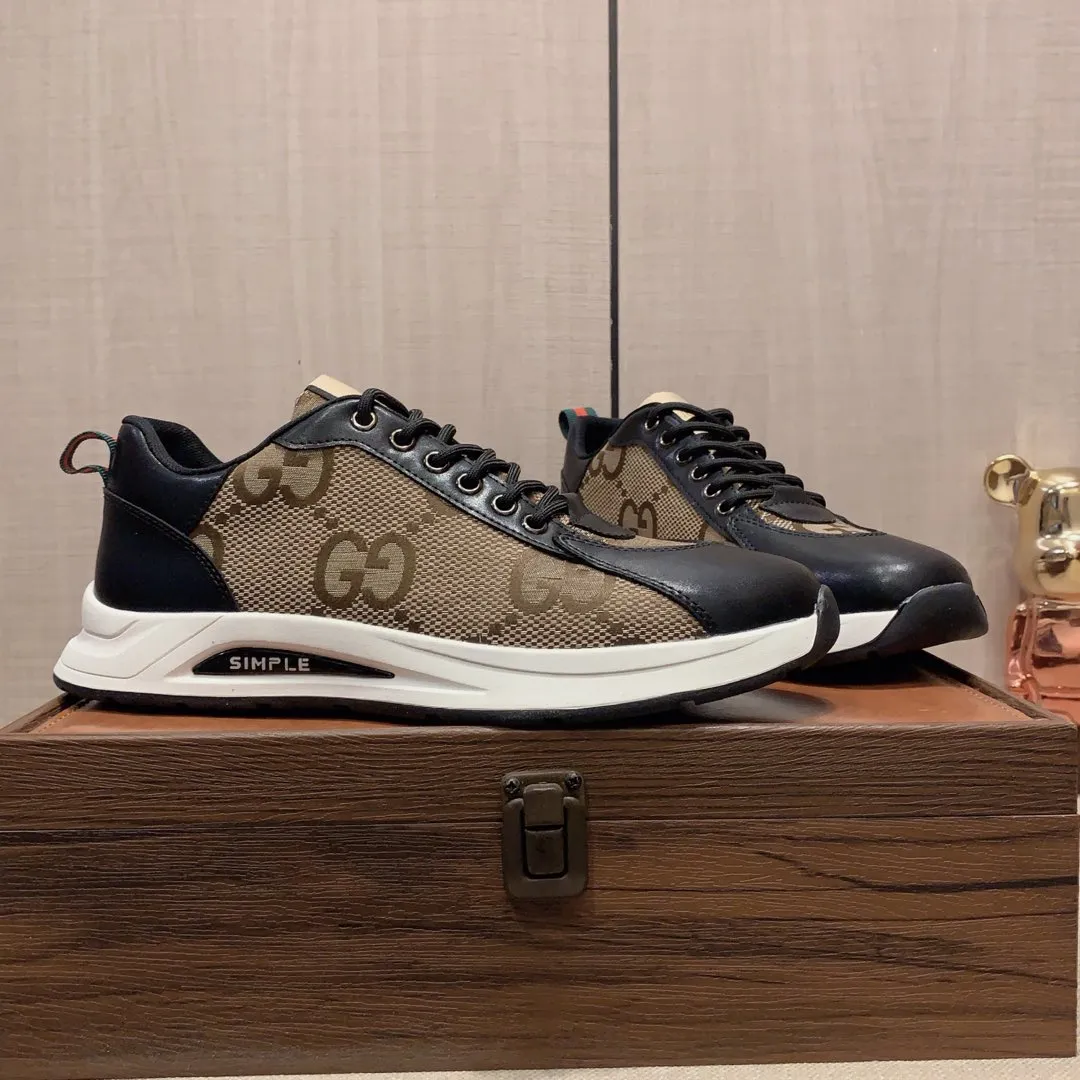 Men's Men's Shoes💰420💰💰🎩🎩[Lightning][Lightning] "Gucci*" The latest and most popular casual sports shoes, top brand [seduce] luxury~purchase, top~quality. [Strong] The upper is made of imported breathable cowhide with material ➕ breathable sheepskin feet (•) and fine workmanship. The original stylish and stylish soft rubber wear-resistant and non-slip outsole is light and comfortable on the feet. The real thing looks better when photographed in real life. 122: code: 38-44, can be customized to 45, 2️⃣ colors available